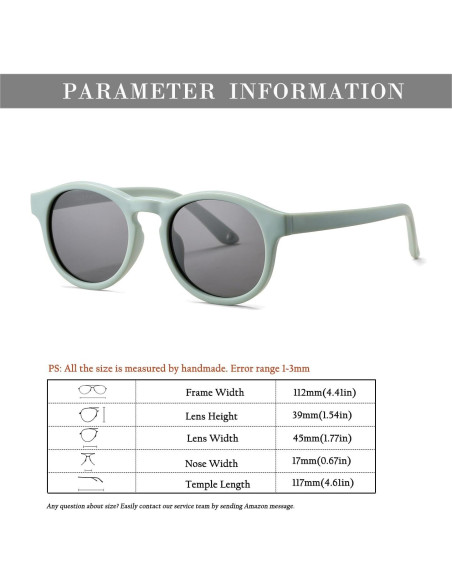 Gafas de Sol Polarizadas HJSTES para Bebés 0-3 Años - Protección UV400