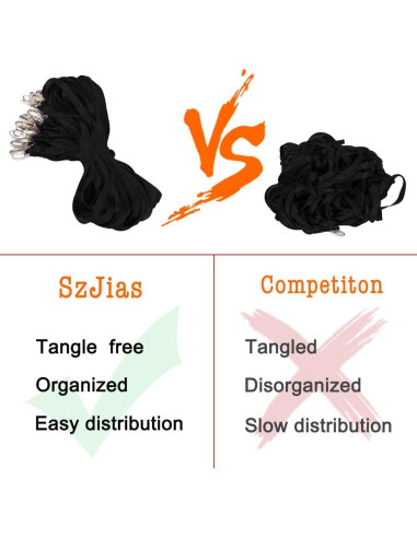 50 Cintas Negras Nylon SzJias para Insignias con Gancho Giratorio