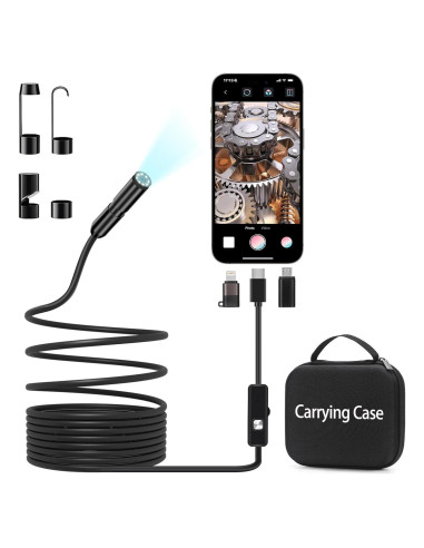 Cámara Endoscópica IP67 7.9mm Bjabtan 5m Cable Semirrígido