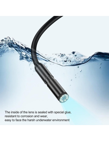 Cámara Endoscópica IP67 7.9mm Bjabtan 5m Cable Semirrígido