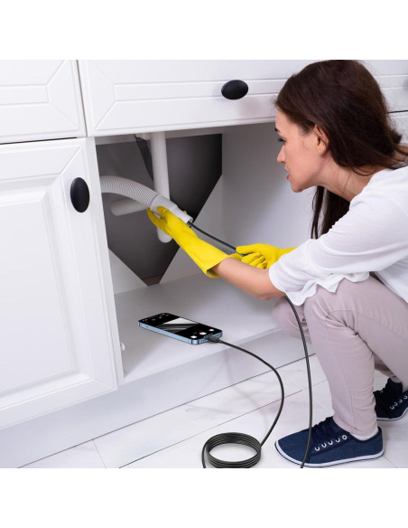 Cámara Endoscópica IP67 7.9mm Bjabtan 5m Cable Semirrígido