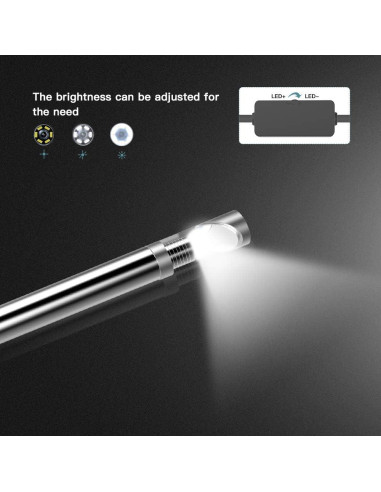 Borescope Rígido Teslong para Rifles 66 cm con LED y Espejo