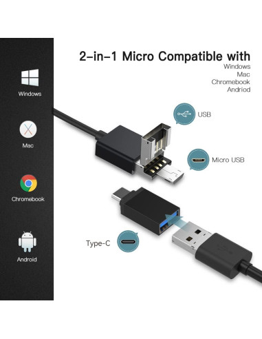 Borescope Rígido Teslong para Rifles 66 cm con LED y Espejo