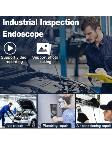 Cámara Endoscópica COOVIE 5m 1920P IP67 con Luz LED 8mm