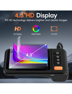 Cámara Endoscópica SKYBASIC 4.3" HD con Luz LED 5m 2