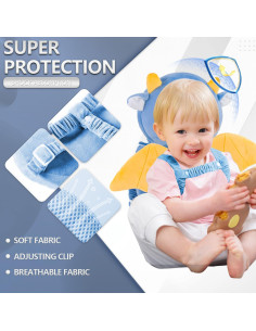 Mochila Protectora de Cabeza Bebé AUKOUPCIL Ajustable 2
