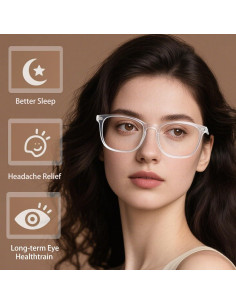 Gafas de Luz Azul 2 Pcs para Hombre y Mujer, Protección UV 2