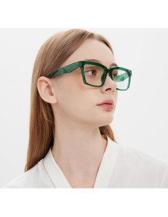 Gafas de luz azul TIANYESY unisex verdes - Protección UV 2