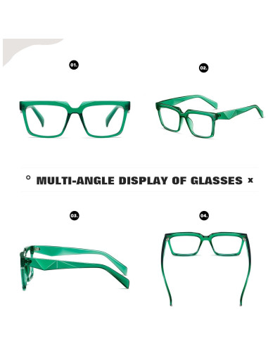 Gafas de luz azul TIANYESY unisex verdes - Protección UV