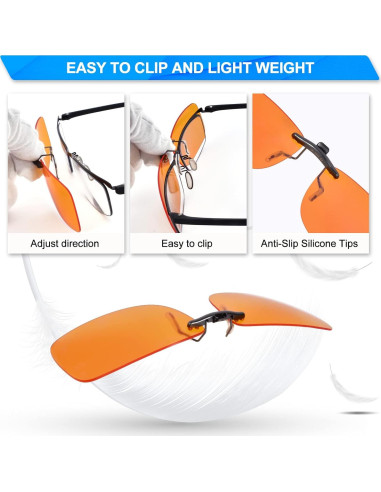 Gafas Clip On PSI para Luz Azul UV400 - Alivio Ocular