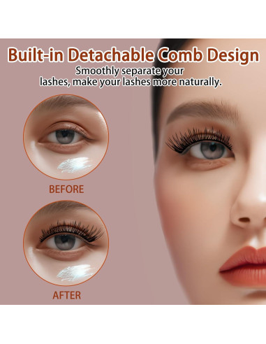 Rizador de Pestañas Arroyner 4Pcs Oro Rosa con Peine