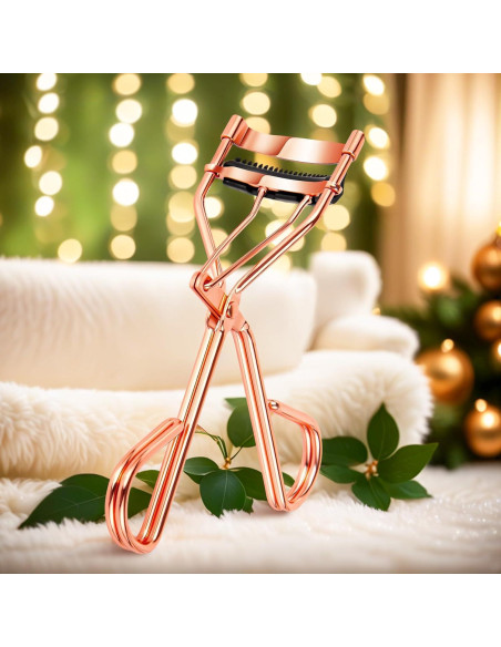 Rizador de Pestañas Arroyner 4Pcs Oro Rosa con Peine