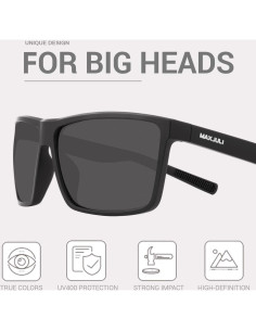 Gafas de Sol Polarizadas MAXJULI para Cabezas Grandes UV400 2