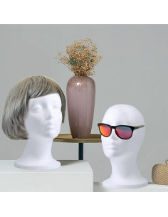 Cabeza de Maniquí de Espuma 3 Piezas Foraineam 28 cm 2