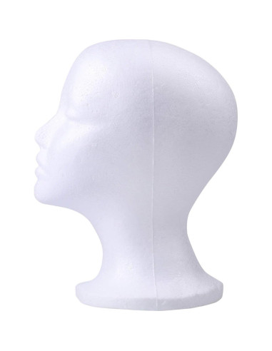 Cabeza de Maniquí de Espuma 3 Piezas Foraineam 28 cm