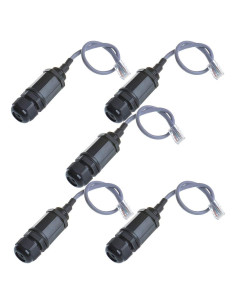 5 Conectores RJ45 Impermeables Cat5 IP67 Anmbest M20