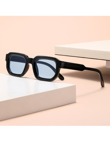 Gafas de Sol Retro Rectangulares JUDOO UV400 Naranja