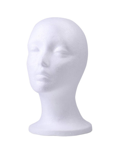Cabeza de Maniquí de Espuma 3 Piezas Foraineam 28 cm