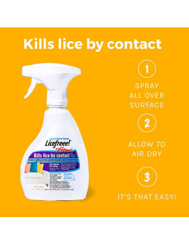 Licefreee Spray para Piojos - Tratamiento No Manchante 473ml