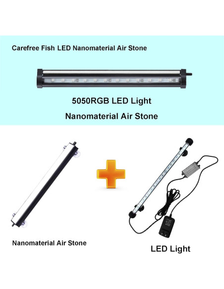 Acuario de Peces Carefree 10.16 cm Tira de Aire RGB IP68