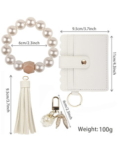 Billetera de muñeca Guran para mujeres con llavero y monedero 2