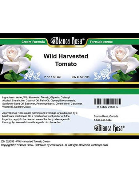 Crema de Tomate Cosechado Silvestre Bianca Rosa 56.7 g