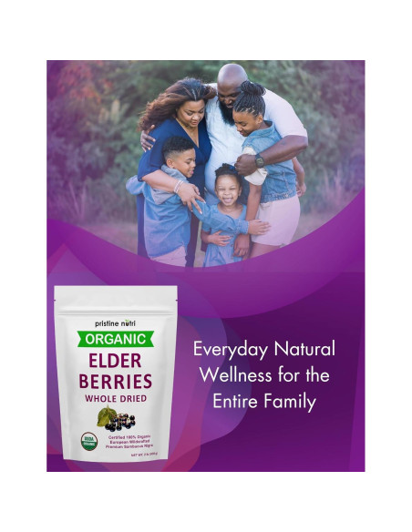 Baya de Saúco Orgánica Secas Pristine Nutri 0.45 kg