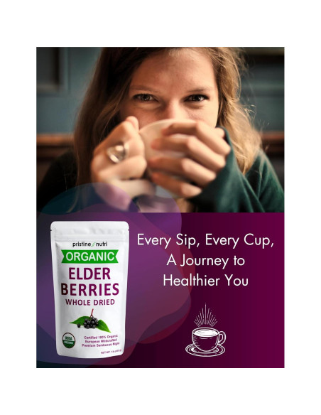 Baya de Saúco Orgánica Secas Pristine Nutri 0.45 kg