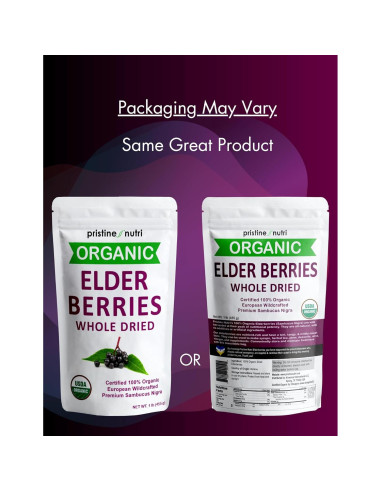 Baya de Saúco Orgánica Secas Pristine Nutri 0.45 kg
