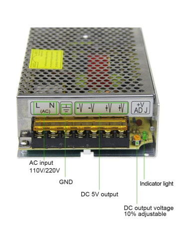 Adaptador de Fuente de Poder ALITOVE 5V 20A AC a DC 100W