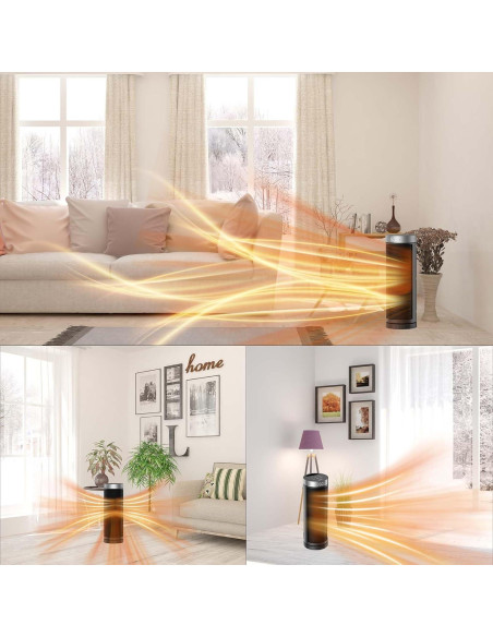 Calentador de Espacio JIBUFI PTC-SL1702 1500W Cerámico