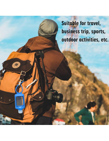 8 Botellas Vacías de 60ml con Soporte de Silicona Beauty Angelbella