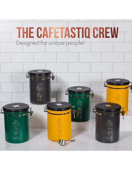 Contenedor de Café CafetastiQ 622g Acero Inoxidable Hermético