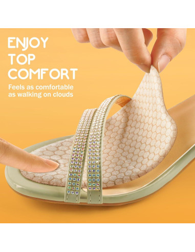 Almohadillas Metatarsales ZAIWOO Beige - 2 Pares Antideslizantes