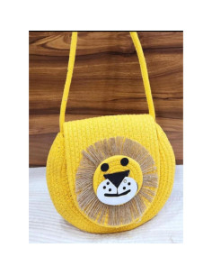 Bolso de Hombro Redondo de Yute Vintage Vogue para Mujeres 2