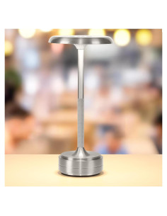 Lámpara de Mesa LED Inalámbrica Baishezhuan Plata 3 Niveles