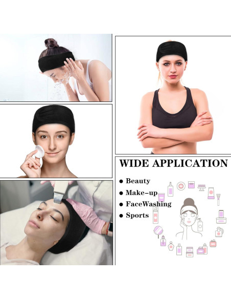 30 Bandas de Spa Ajustables HJZHII para Mujeres - Negro