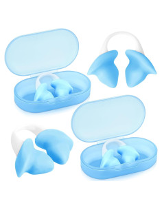 Tapones de Nariz para Natación Soulchen de Silicona Azul - 2 Pcs