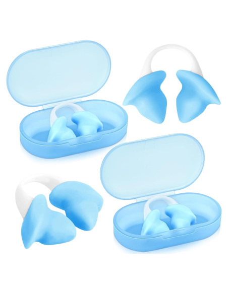 Tapones de Nariz para Natación Soulchen de Silicona Azul - 2 Pcs