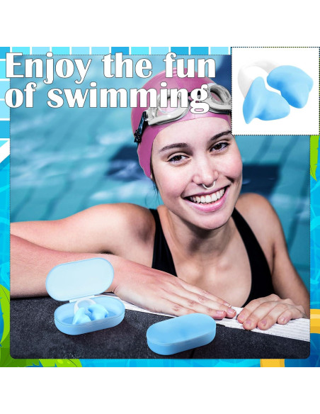 Tapones de Nariz para Natación Soulchen de Silicona Azul - 2 Pcs