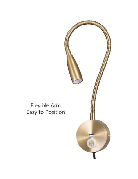 Lámpara de Lectura LED Evethbey - Cuello de Ganso Flexible USB