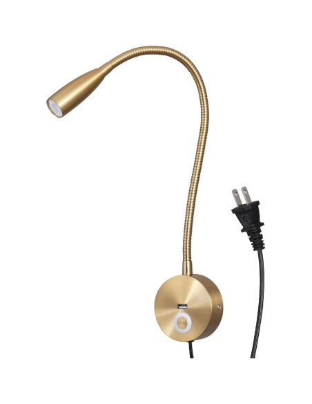 Lámpara de Lectura LED Evethbey - Cuello de Ganso Flexible USB