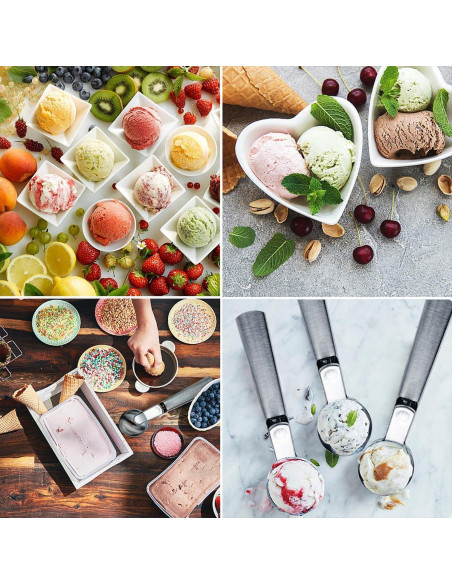 Cuchara de Helado Acero Inoxidable Tuneijue 16.8cm Ergonómica