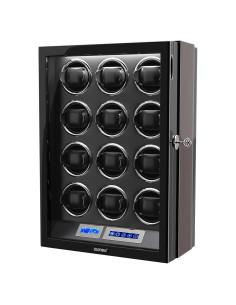 DUKWIN Winder para 12 Relojes Automáticos con Control Remoto