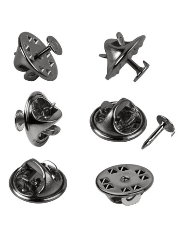 Pasadores de Corbata JANYUN 120 Piezas Clutch Mariposa Negro 4mm