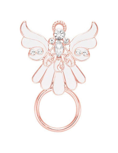 Alfiler de Cristal Claro NOUMANDA Alas de Ángel Soporte Gafas