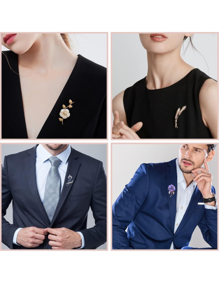 Pasadores de Corbata JANYUN 120 Piezas Clutch Mariposa Negro 4mm