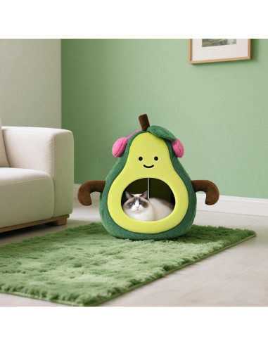 Cama para Gatos y Perros Pequeños MOYMO Aguacate 48 cm
