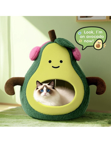 Cama para Gatos y Perros Pequeños MOYMO Aguacate 48 cm