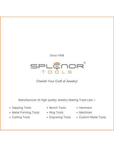 Anillo Mandril de Acero Splenor 33 cm US 0-15 Sin Estrías